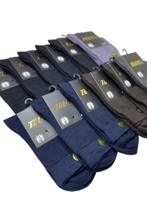 Бамбуковые мужские бесшовные носки разных цветов, набор из 12 носков 14900 TOLIN