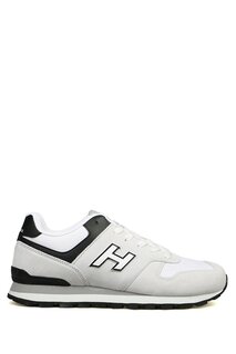 Белые мужские спортивные туфли из натуральной кожи из Колумбии 101 23538-M Hammer Jack