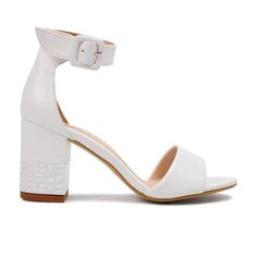 Белые женские туфли на каблуке 564 Ayakmod