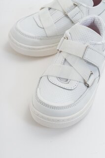 Белые кожаные детские кроссовки с ортопедической опорой для мальчика MİNİPİCCO, белый Minipicco