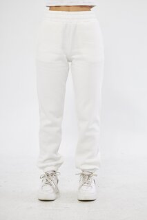 Белые женские спортивные штаны на резинке Chandraswear