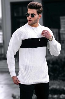 Белый мужской свитер 4698 MADMEXT