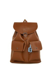 Большой рюкзак с двойными карманами Bagmori, шоколадная кожа