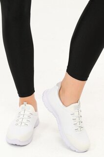 Гибкая женская спортивная обувь бело-серебристого цвета Walkway