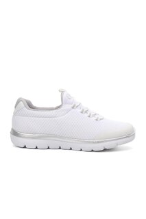 Гибкая белая мужская прогулочная обувь с удобной сеткой Walkway