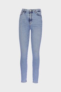 Голубые джинсовые брюки на молнии с высокой талией Judy C 4521-202 CROSS JEANS
