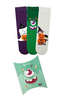 Детские носки-полотенца в упаковке из трех предметов на Хэллоуин Bross, смешанный ассортимент