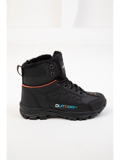 Детские треккинговые ботинки унисекс на молнии с кожаной отделкой Soho Exclusive, черный