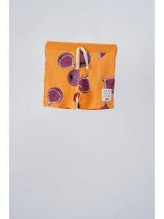 Детские шорты унисекс с рисунком и эластичной резинкой на талии Moi Noi, апельсин