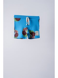 Детские шорты унисекс с рисунком и эластичной резинкой на талии Moi Noi, синий