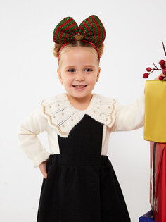 Детский трикотажный свитер с длинным рукавом и вышивкой для маленьких девочек LCW baby
