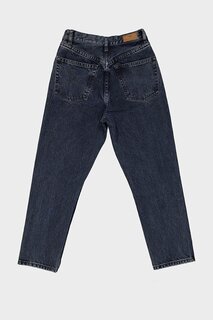 Джинсовые брюки на пуговицах Ariana сине-черного цвета с высокой талией и пуговицами C 4525-089 CROSS JEANS