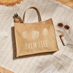 Джутовая сумка Palm Life 42 x 12 x 35 см Ocean Home Textile