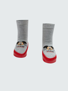Домашние носки для маленьких мальчиков с рисунком Микки Мауса LCW baby