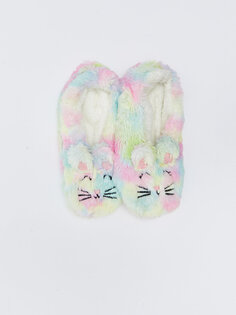 Домашние плюшевые носки для девочек с вышивкой LCW Kids