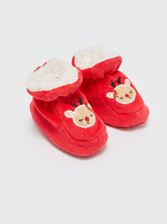 Домашние сапоги для маленьких девочек с вышивкой LCW STEPS, яркий красный