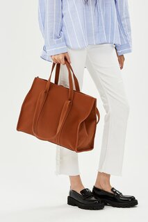 Желто-коричневая женская сумка-шоппер Amelia Minebag