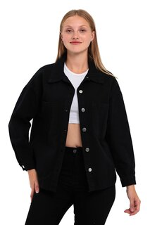 Женская габардиновая куртка с двойным карманом спереди Rodi, черный