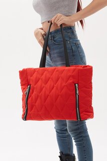 Женская красная стеганая сумка-тоут на молнии PowerSpeed