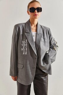 Женская куртка оверсайз с принтом SHADE