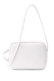 Женская оригинальная мини-сумка на плечо с перекрестным ремешком и молнией (20767) Luwwe Bags, белый