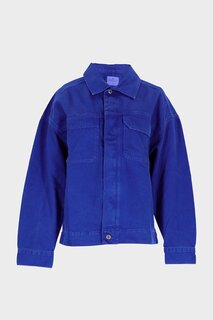 Женская синяя джинсовая куртка обычного кроя на пуговицах C 4538-156 CROSS JEANS