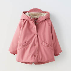 Куртка для девочки Zara Rubberised, розовый