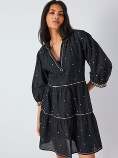 Платье Velvet by Graham &amp; Spencer Kiley с вышивкой, винтажный черный