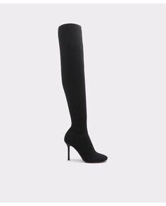 Женские черные текстильные ботинки с острым носком Aldo, черный