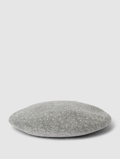 Берет с декоративными камнями модель &quot;ЛИОН&quot; Mango, светло-серый