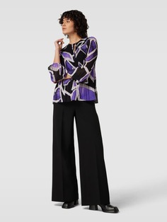 Блузка со складками comma, фиолетовый