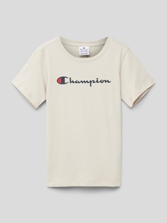 Футболка с логотипом CHAMPION, песочный