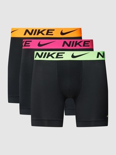 Боксеры с эластичным поясом с логотипом, в упаковке 3 шт Nike, черный