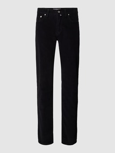 Вельветовые брюки с 5 карманами, модель «Лион» Pierre Cardin, черный