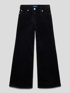 Вельветовые брюки с высокой талией и пятью карманами, модель The Wave Scotch &amp; Soda, черный