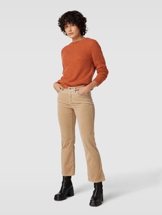 Вельветовые брюки укороченного кроя Bootcut, модель «ПАРИЖ» Cambio, песочный