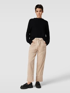 Вельветовые брюки с накладными карманами модель &quot;Мальпи&quot; Opus, бежевый