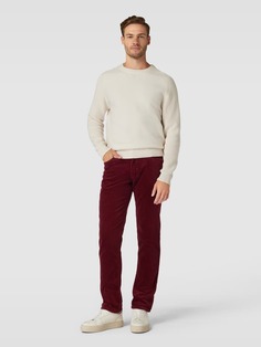 Вельветовые брюки с пятью карманами Christian Berg, бордо