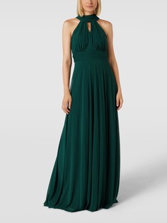 Вечернее платье длины макси с кокеткой на талии Troyden Collection, изумрудно-зеленый