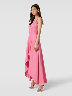 Вечернее платье в стиле маллет Jake*s Cocktail, розовый металлик