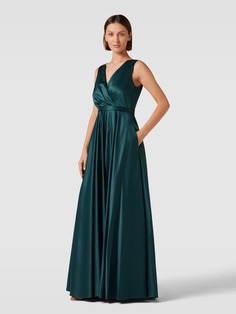 вечернее платье с V-образным вырезом Christian Berg, темно-зеленый