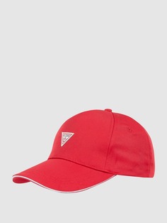 Хлопковая шапка Guess, красный