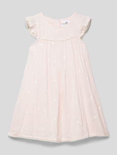 Хлопковое платье с цветочным узором Happy Girls, розовый