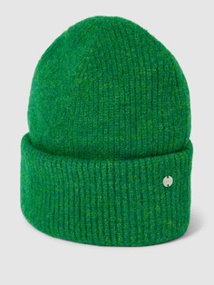 Вязаная шапка с аппликацией Esprit, зеленый