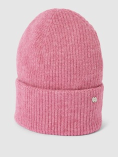 Вязаная шапка с аппликацией Esprit, розовый