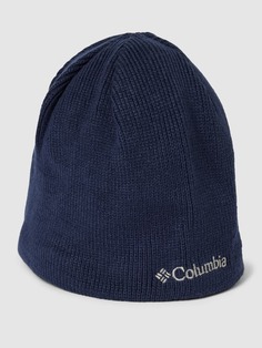 Вязаная шапка с пришивкой этикетки модель &quot;БУГАБУ&quot; Columbia, темно-синий