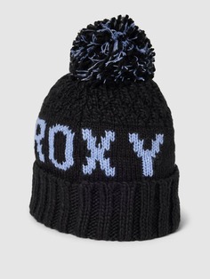 Вязаная шапка с пришивной этикеткой модель &quot;ТОНИК&quot; Roxy, черный