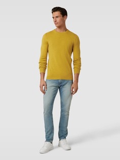 Вязаный свитер в пестрый вид McNeal, горчично-желтый