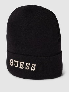 Вязаная шапка-бини Guess, черный