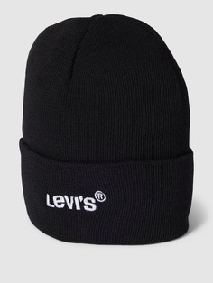 Шапка с вышивкой логотипа, модель &quot;Wordmark&quot; Levi&apos;s, черный Levis